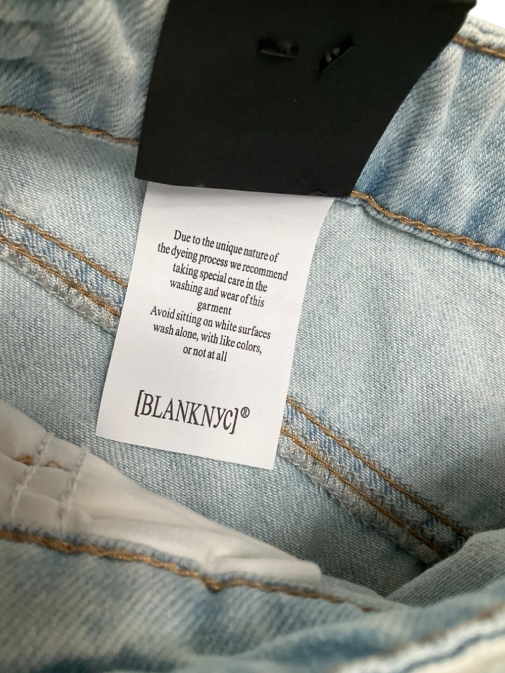 BLANK NYC Women’s Denim Shorts Light Wash Denim Drawstring Shorts Size 30 NWT - Picture 12 of 13